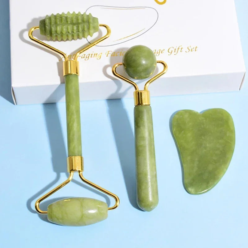 Jade Bliss Roller - Three Piece (Green)