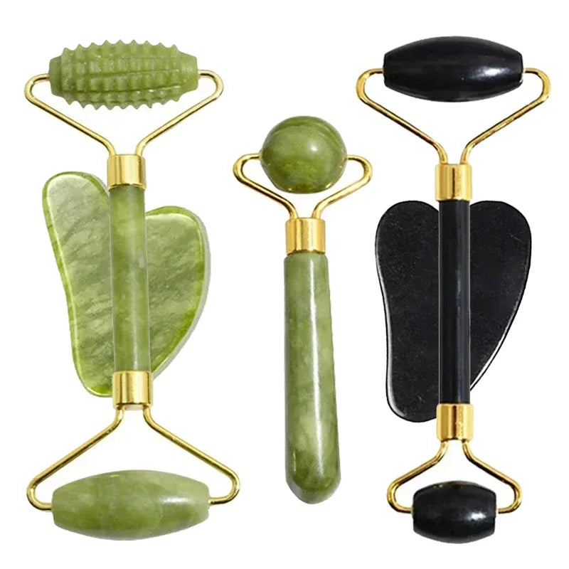 Jade Bliss Roller - Smooth Green Two Piece